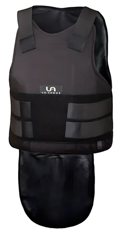 Бронежилет прихованого носіння U.S.ARMOR Enforcer Classic Long M/F Medium (48-50) Black 2-й клас (stock)