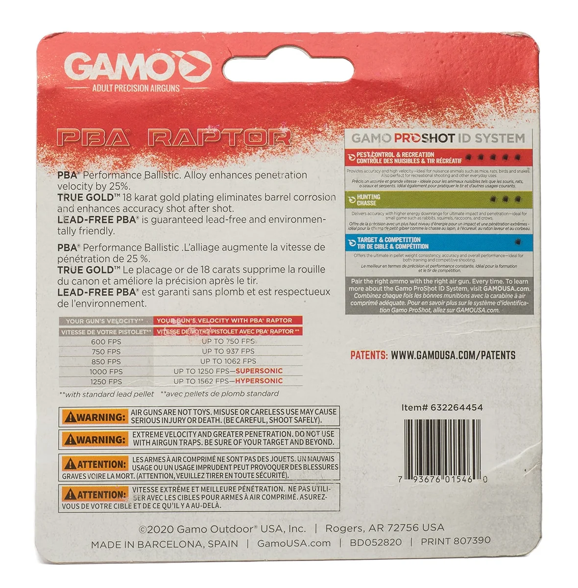 Кульки Gamo Raptor 0,64гр. 2х50 шт кал.5,5мм
