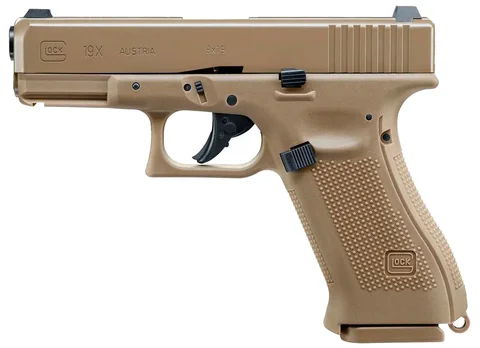 Пневматичний пістолет Umarex Glock 19X TAN Blowback кал.4,5мм (з затворною затримкою) — фото 4