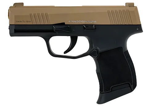 Пістолет сигнальний Aksa Arms AK21 CC-02 cal.9 PAK (Sig Sauer P365) Black/Tan — фото 2