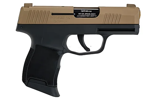 Пістолет сигнальний Aksa Arms AK21 CC-02 cal.9 PAK (Sig Sauer P365) Black/Tan