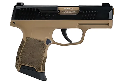 Пістолет сигнальний Aksa Arms AK21 CC-03 cal.9 PAK (Sig Sauer P365) Tan/Black — фото 2