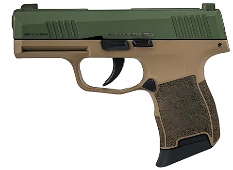 Пістолет сигнальний Aksa Arms AK21 CC-06 cal.9 PAK (Sig Sauer P365) Tan/Green photo 2
