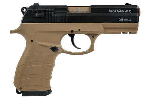 Пістолет сигнальний Aksa Arms AK15 CC-02 cal.9 PAK (Beretta) Tan/Black