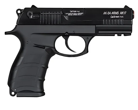 Пістолет сигнальний Aksa Arms AK17 CC-01 cal.9 PAK (Beretta) Black — фото 2