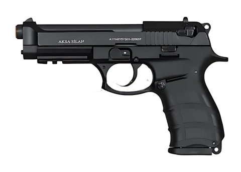 Пістолет сигнальний Aksa Arms AK18 CC-01 cal.9 PAK (Beretta) Black — фото 2