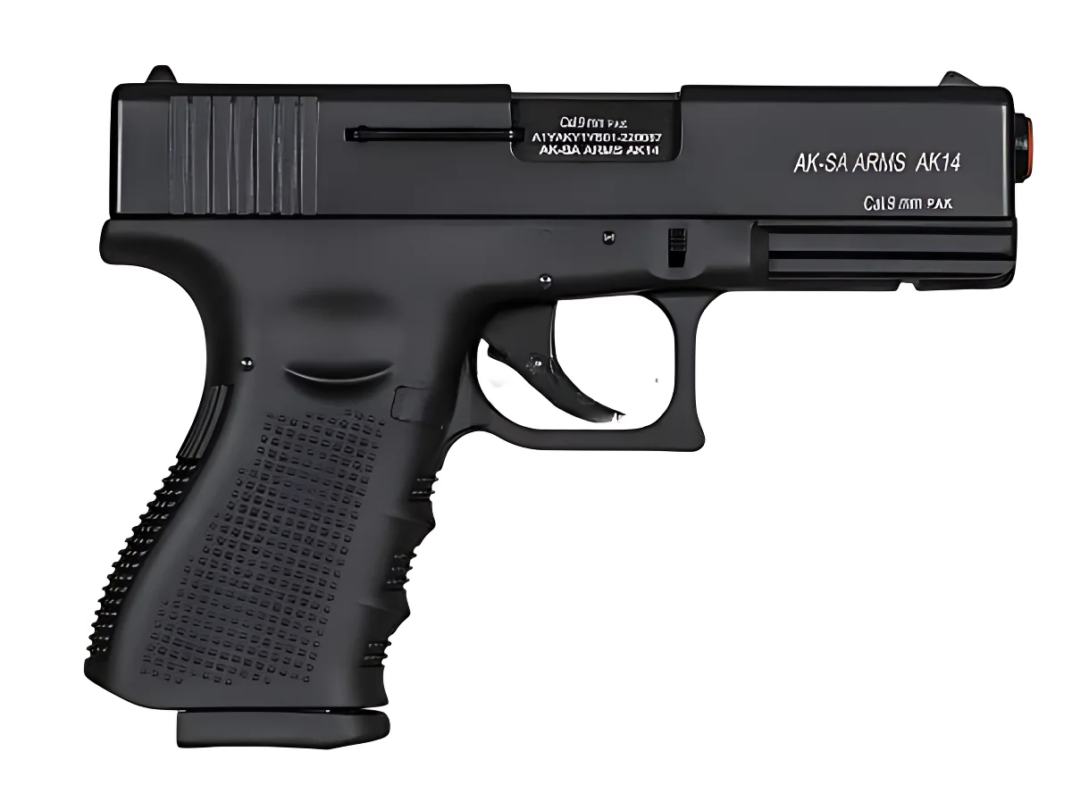 Пистолет сигнальный Aksa Arms AK14 CC-01 cal.9 PAK (Glock 17 Gen 3) Black