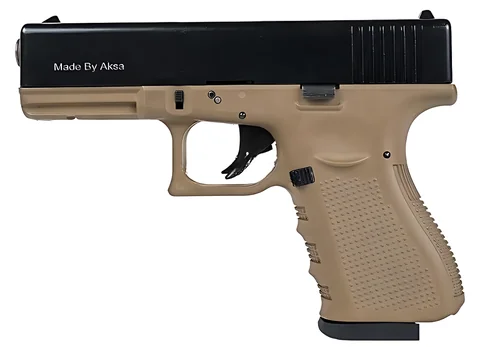 Пістолет сигнальний Aksa Arms AK14 CC-02 cal.9 PAK (Glock 17 Gen 3) Tan/Black — фото 2