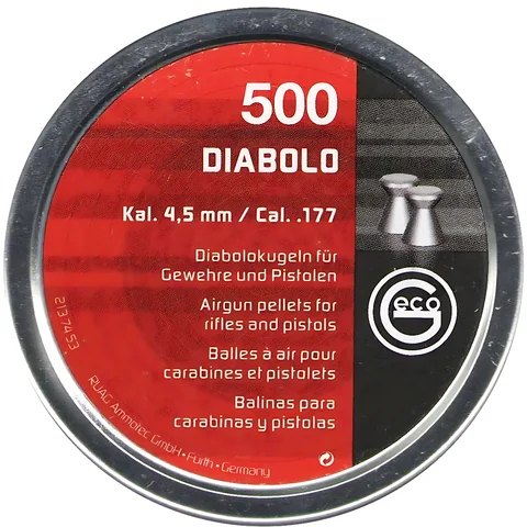 Кульки RWS GECO Diabolo 0,45 гр.500 шт кал.4,5 мм — фото 2