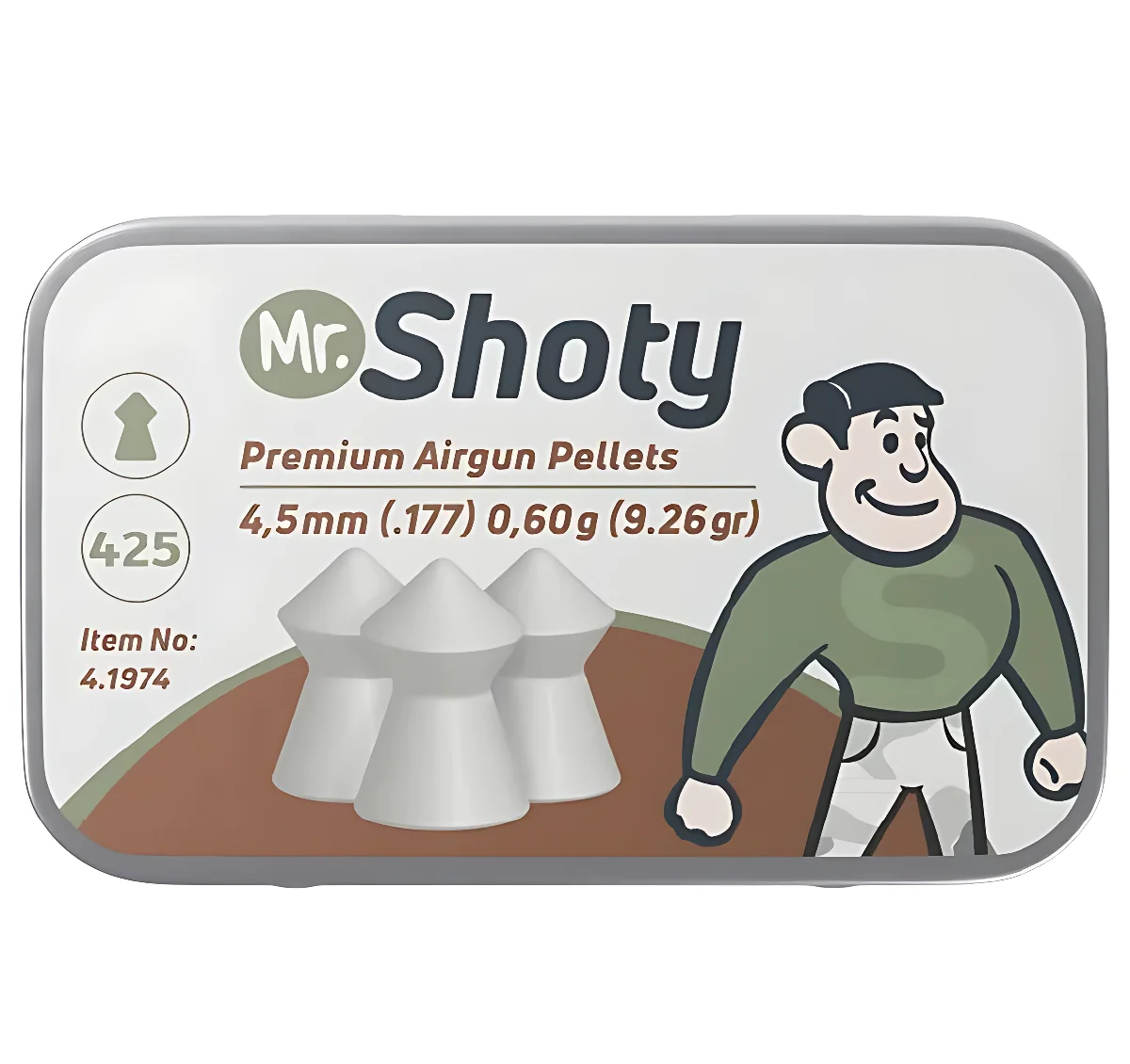 Кульки Umarex Mr. Shoty Premium 0,60гр. кал.4.5(.177) 425шт.