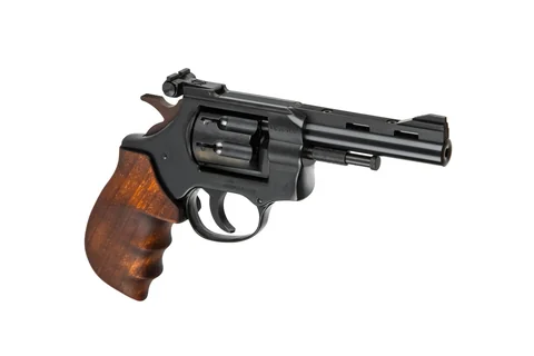 Револьвер під патрон флобера Weihrauch HW4, кал.4, 4" Hoizgriff (Wooden grip) — фото 2
