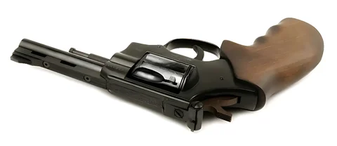 Револьвер під патрон флобера Weihrauch HW4, кал.4, 4" Hoizgriff (Wooden grip) — фото 6