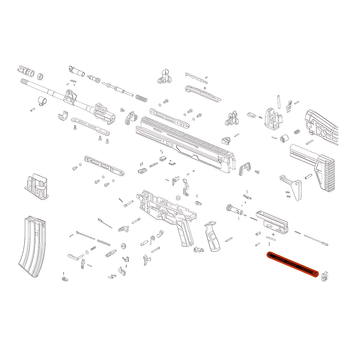 Возвратная пружина для CZ 807