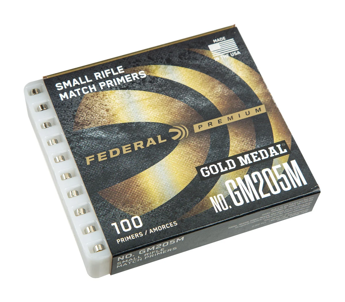 Капсюль Federal GOLD MEDAL Samll Rifle Match 100шт/50уп (223Rem, 308Palma)