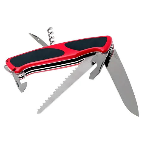 Ніж Victorinox Delemont, "RangerGrip 55", 130 мм, червоний / чорний — фото 6