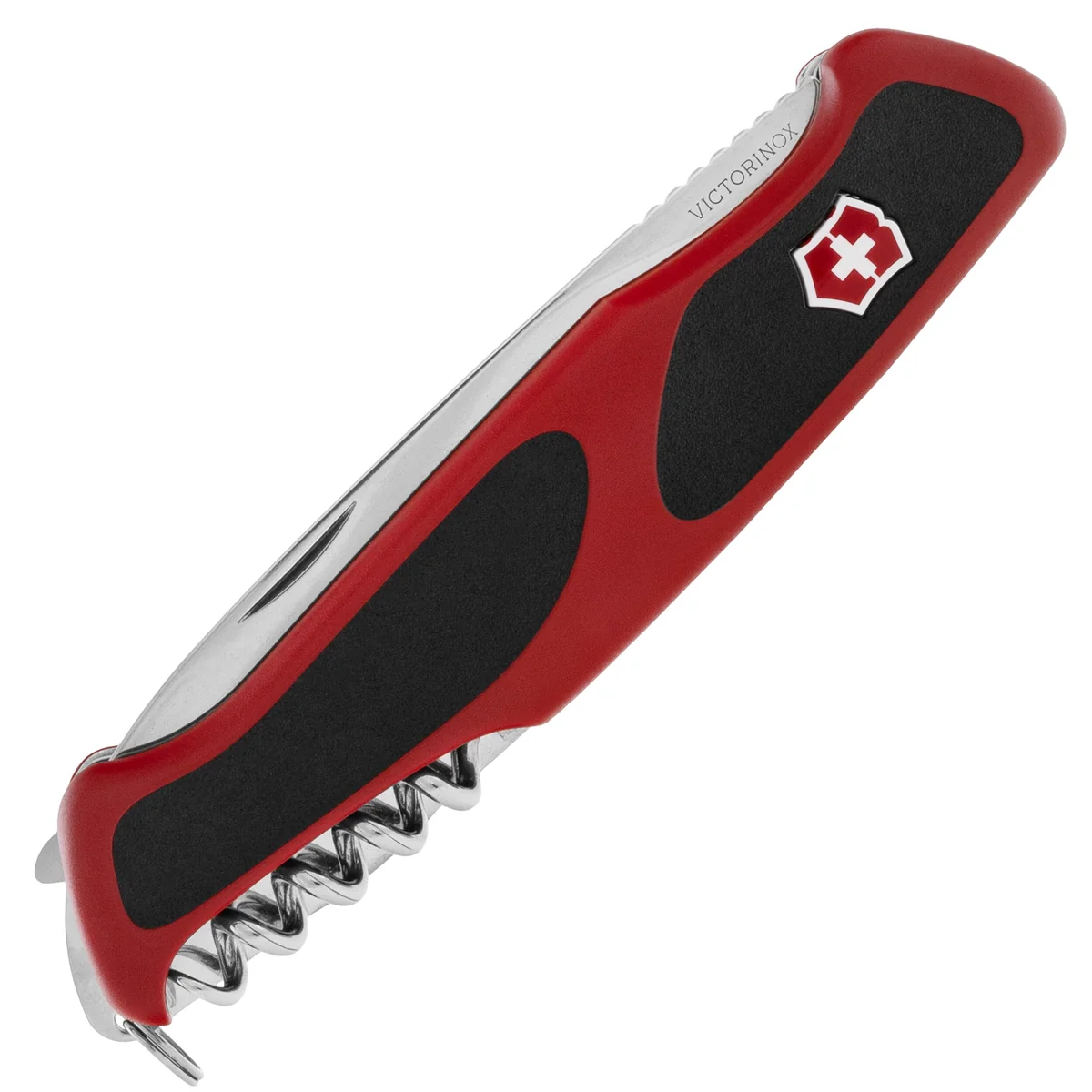 Ніж Victorinox Delemont, "RangerGrip 55", 130 мм, червоний / чорний