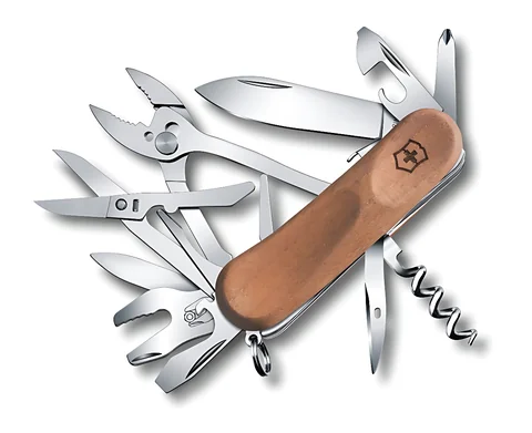 Ніж Victorinox Delemont, "EvoWood S557", 85 мм, горіх, (блістер)