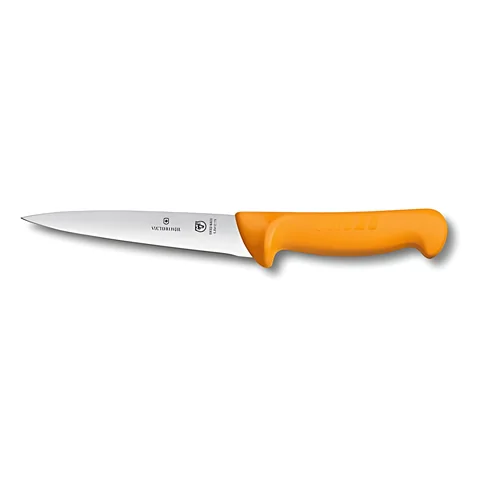 Ніж кухонний Victorinox Swibo, Sticking, помаранчевий, 15 см — фото 4