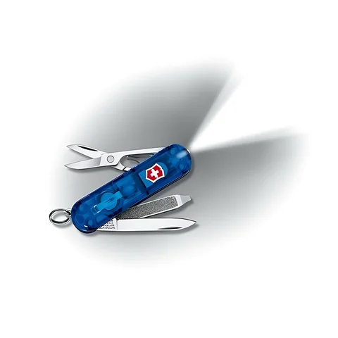 Ніж Victorinox SwissLite Sapphire, прозорий синій
