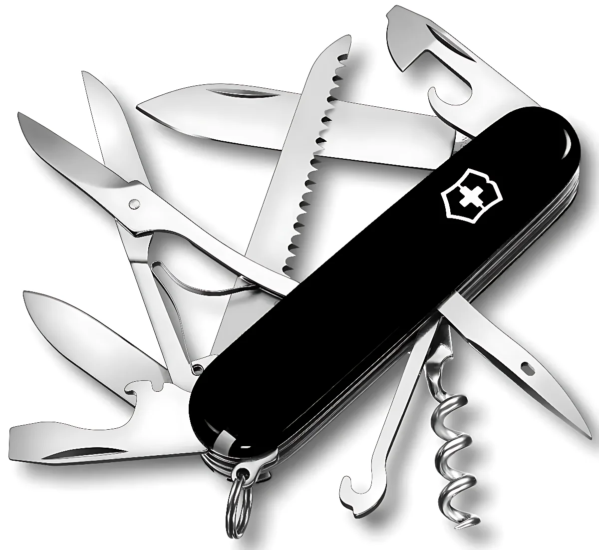 Ніж Victorinox Swiss Army Huntsman чорний