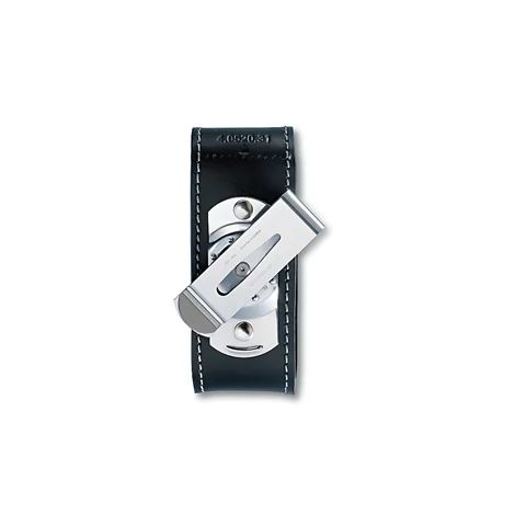 Чохол Victorinox поясний з чорної шкіри (91 мм, 2-4 шари) — фото 4