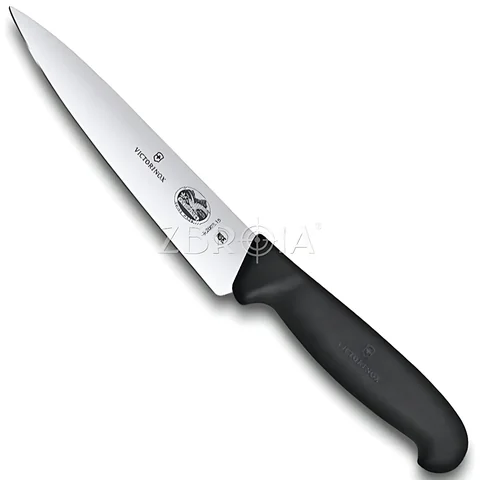 Ніж кухонний обробний Victorinox Fibrox 15 см, чорний — фото 5