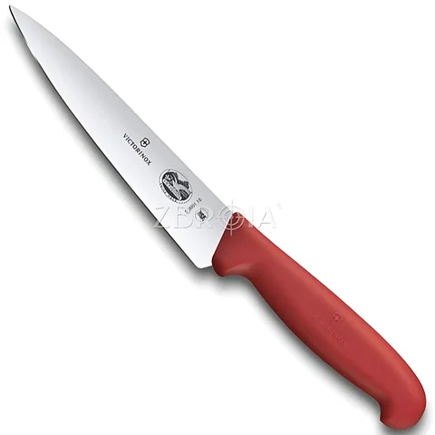 Ніж кухонний обробний Victorinox Fibrox 15 см, червоний — фото 2