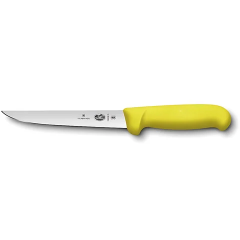 Ніж кухонний обваловувальний Victorinox Fibrox 15 см, жовтий — фото 2