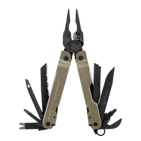 Мультиінструмент Leatherman Super Tool 300M Coyote, нейл. чохол Molle (чорний), sight adjuster