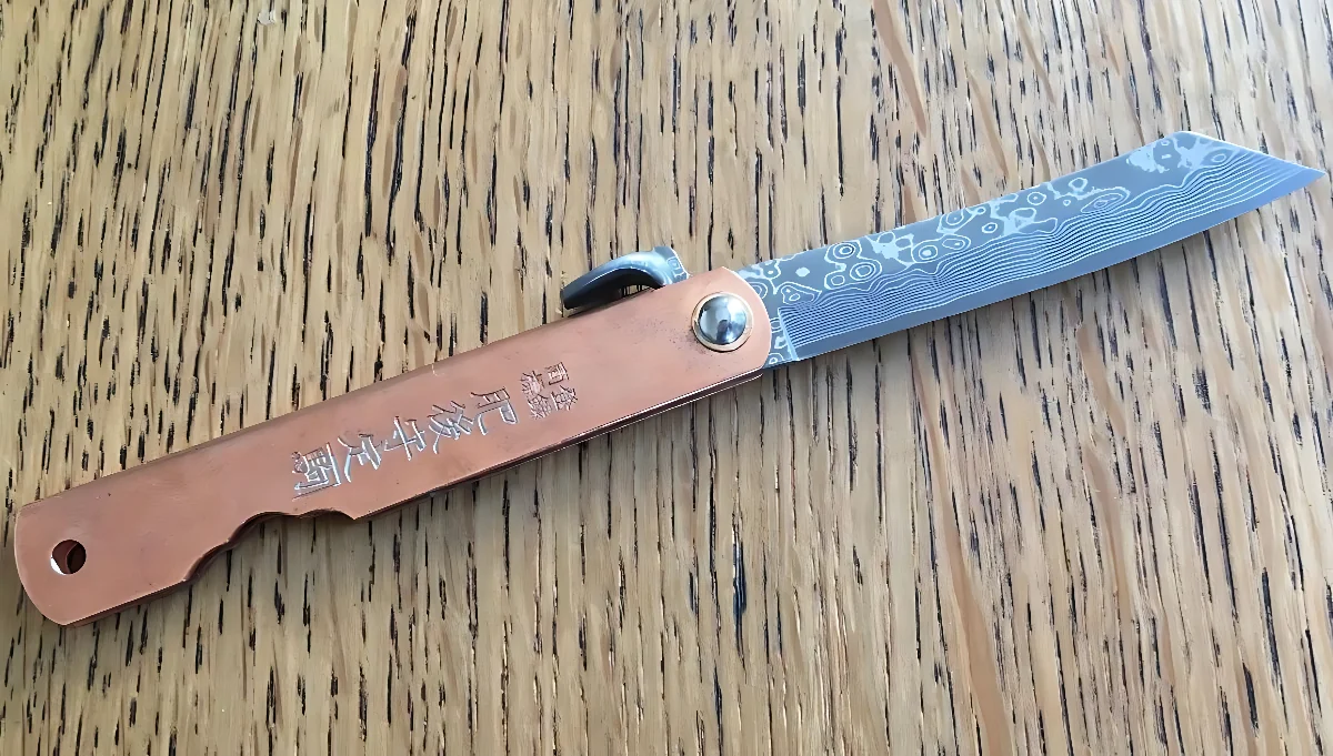 Ніж Higonokami "Irogane Damascus"