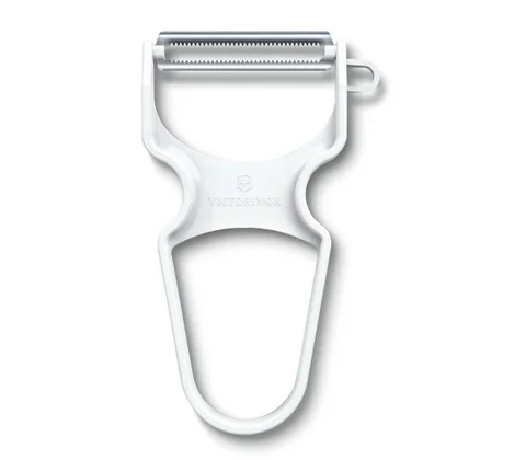 Овочечистка Victorinox RAPID, біла, двостороння серейторна РК