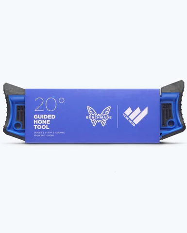 Точило Benchmade "20° Guided hone tool", кераміка+шкіра, 20 градусів
