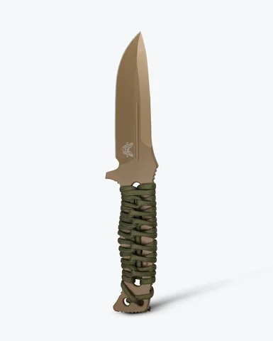 Ніж Benchmade"Sibert Adamas", фікс, паракорд, tan