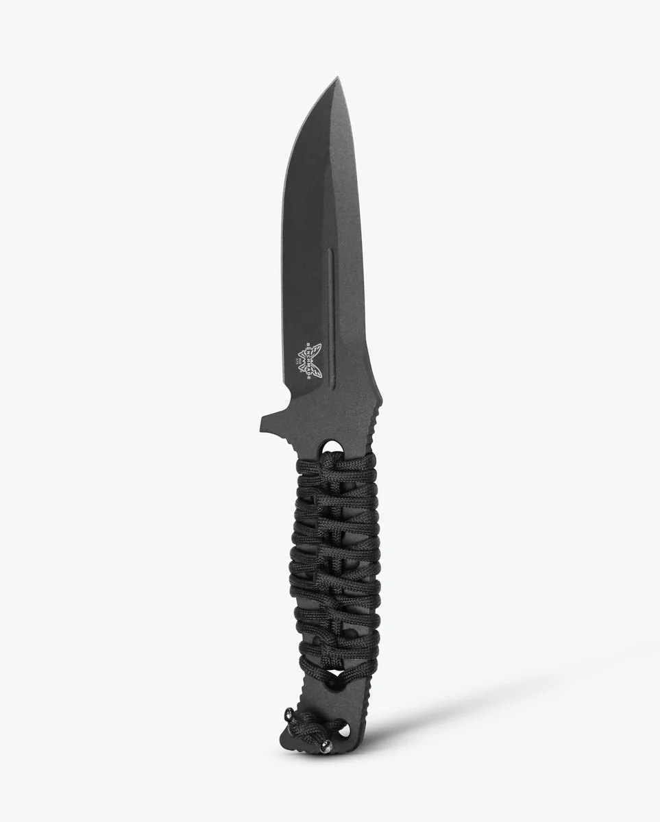 Ніж Benchmade"Sibert Adamas", фікс, паракорд, чорний