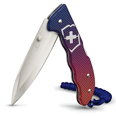 Ніж Victorinox Evoke Alox, синьо-червоний — фото 4