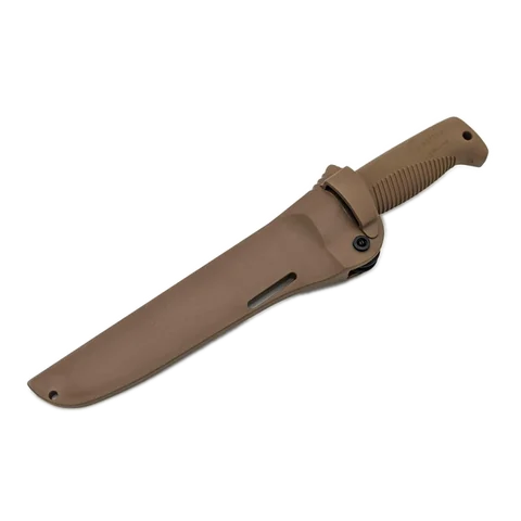Ніж Peltonen M95, покриття cerakote FDE, coyote, coyote композитний чохол photo 3