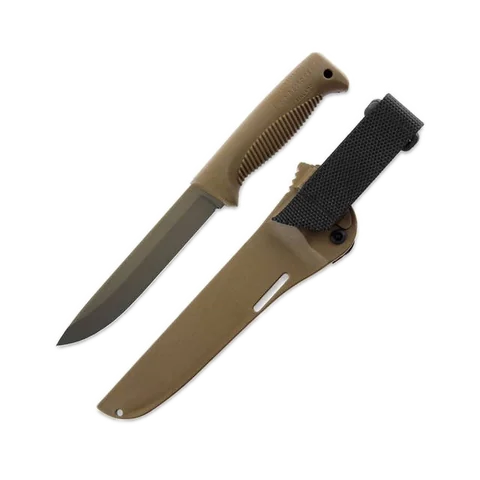 Ніж Peltonen M95, покриття cerakote FDE, coyote, coyote композитний чохол photo 4