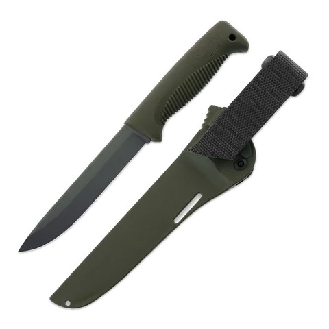 Ніж Peltonen M95, покриття cerakote OD, хаки, хаки композитний чохол