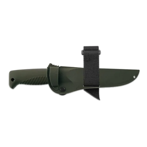 Ніж Peltonen M07, покриття cerakote OD, хаки, хаки композитний чохол