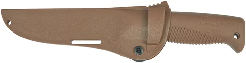 Ніж Peltonen M07, покриття PTFE Teflon, coyote, coyote композитний чохол