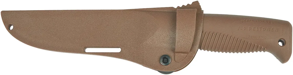 Ніж Peltonen M07, покриття PTFE Teflon, coyote, coyote композитний чохол