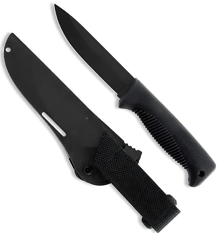 Ніж Peltonen M07, покриття cerakote black, чорний, чорний композитний чохол photo 2