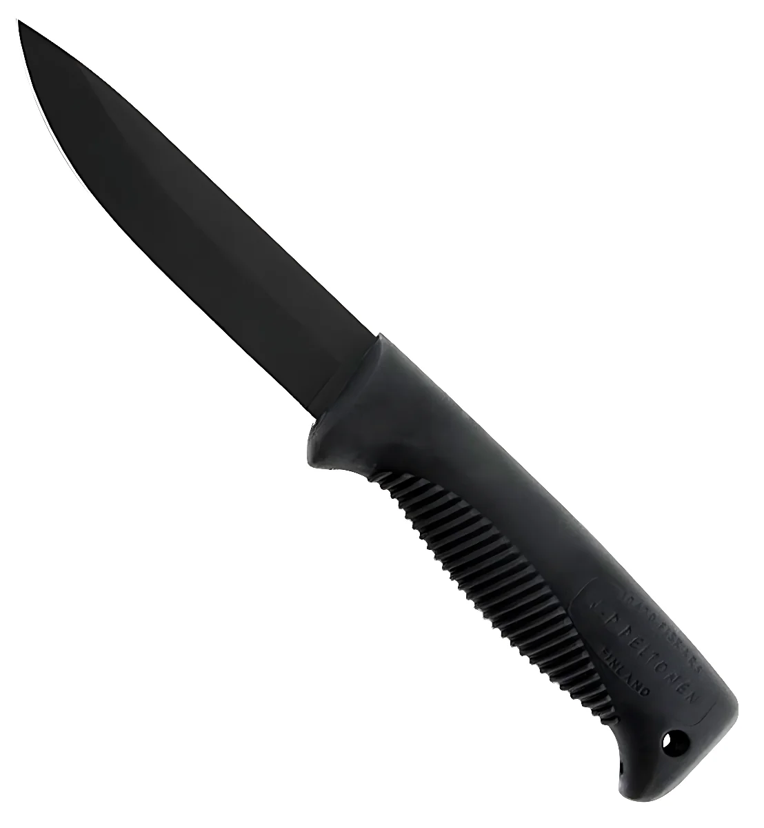 Ніж Peltonen M07, покриття cerakote black, чорний, чорний композитний чохол