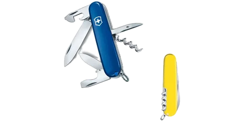 Ніж Victorinox Swiss Army Spartan Ukraine синьо-жовтий photo 2