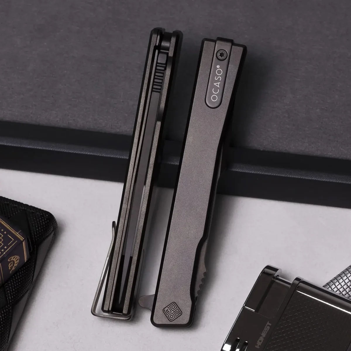 Ніж Ocaso "Solstice", Titanium, Black