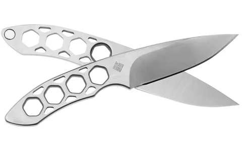 Набір з двох ножів Ocaso "Duo Desk Knife Spear Point" із підставкою з деревини горіха — фото 2