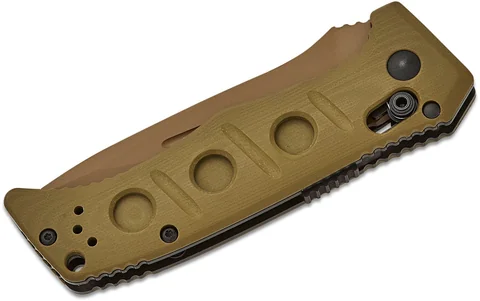 Ніж Benchmade "Sibert Mini Auto Adamas", олива — фото 4