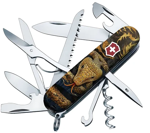 Ніж Victorinox Swiss Army Huntsman Zodiac Дерев'яна змія