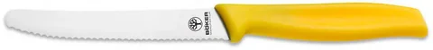 Серрейторний кухонний ніж Boker Sandwich Knife, жовтий — фото 3