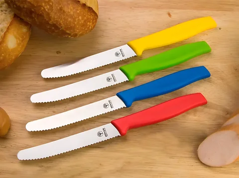 Серрейторний кухонний ніж Boker Sandwich Knife, червоний — фото 5